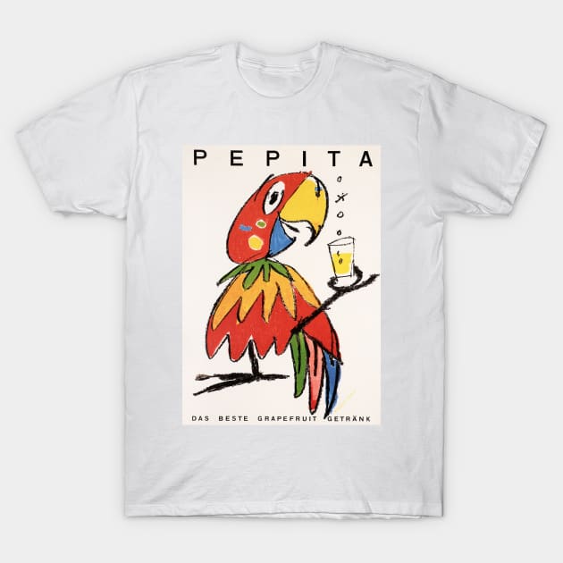 PEPITA "The Best Grapefruit Drink" by Herbert Leupin Swiss Poster Artist T-Shirt by vintageposters